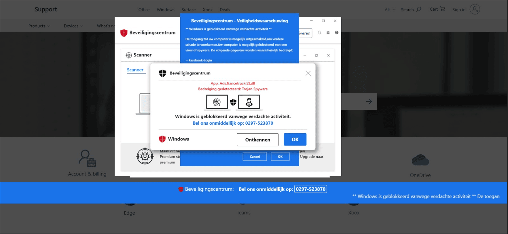 Malware- of virus- infectie