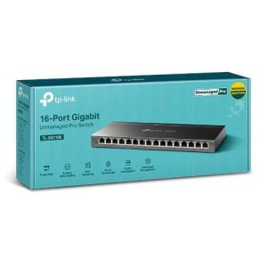 TP-Link TL-SG116E Unmanaged L2 Gigabit Ethernet (10/100/1000) Zwart